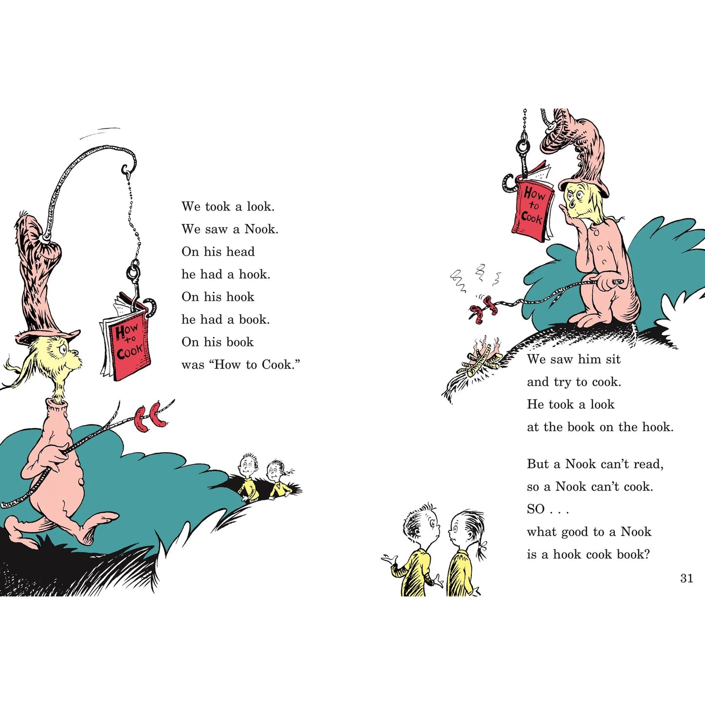 One Fish Two Fish Red Fish Blue Fish (Large type / large print edition) (Hardcover)